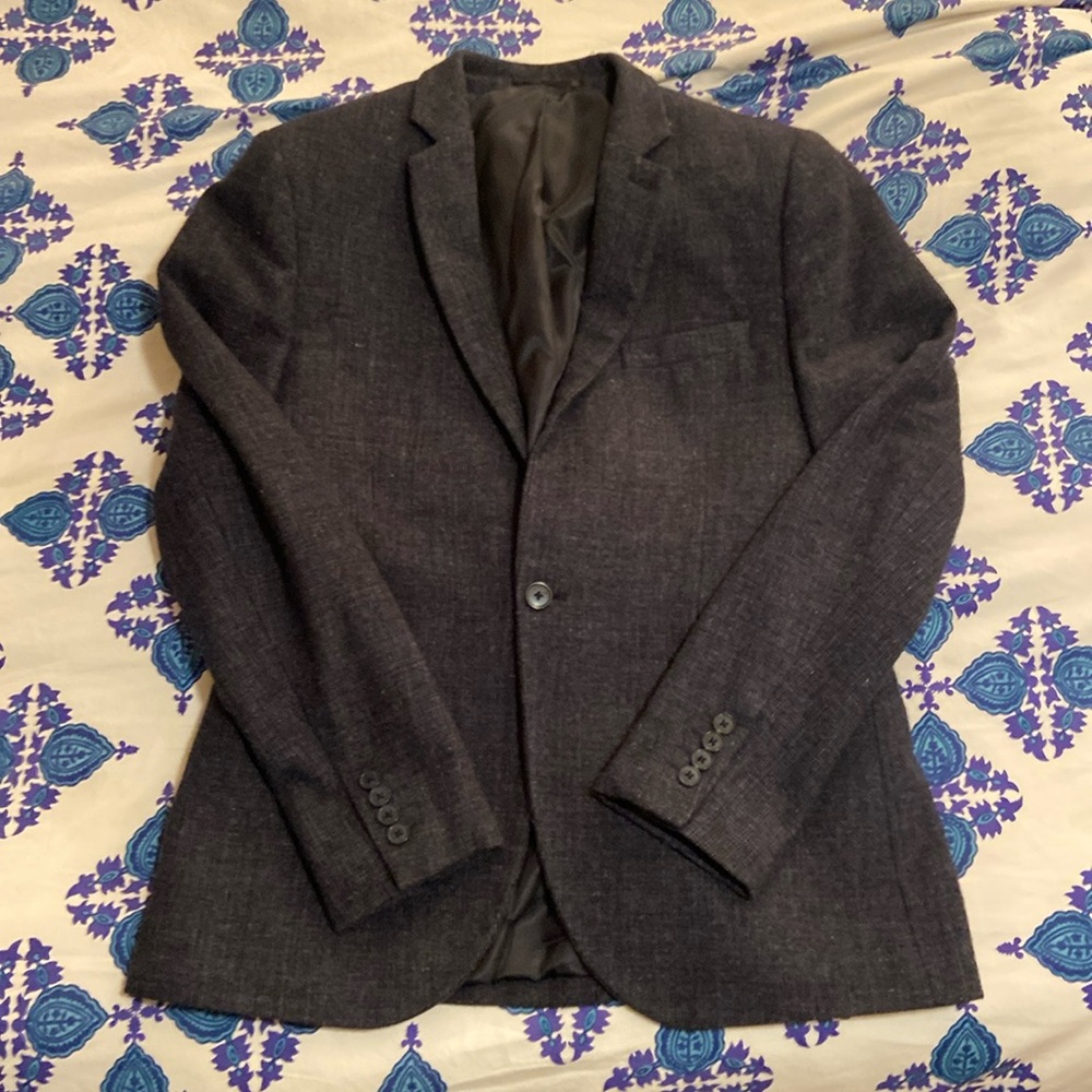 Classic navy wool blue Balzer by Topman. Great for work!